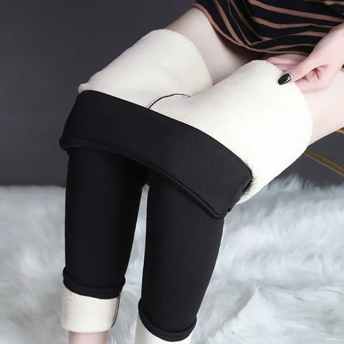 Women Thermal Leggings Winter Warm Sexy Elastic Translucent Pantyhose