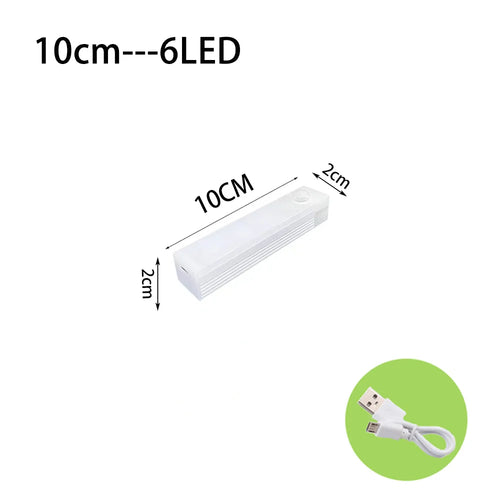 LED Motion Sensor Light Wireless LED Night Light Type C Rechargeable